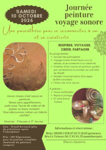Atelier peinture et voyage sonore Le Grand Bornand 10-10-26